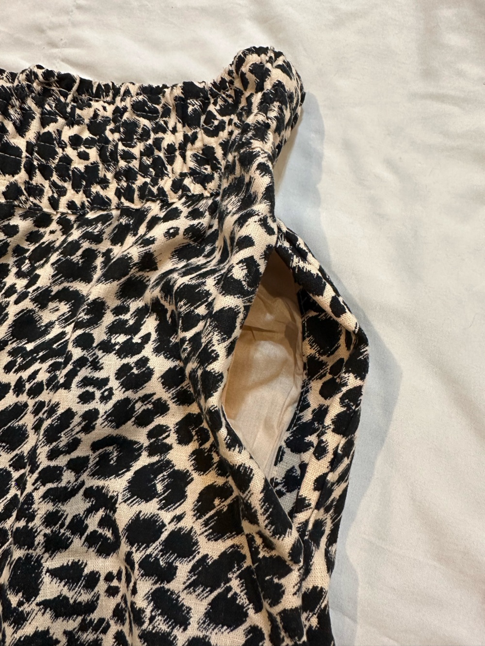 Anthropologie Leopard Print Wide Leg Pull-On Lounge Casual Women’s - Picture 7 of 11